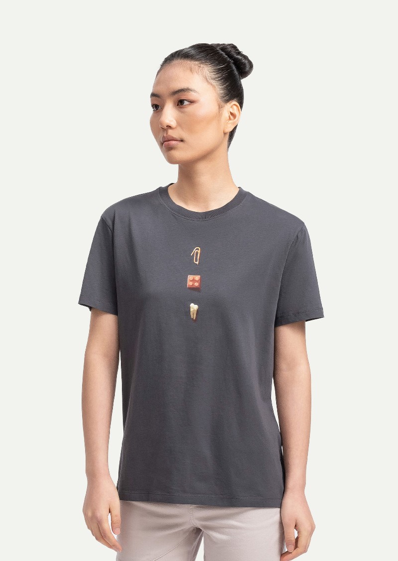 KAFT Mürdüm Unisex Regular Tasarım Tişört Box - 4